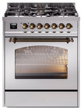 ILVE - 30" Nostalgie II Series Freestanding Dual Fuel Range - Natural Gas