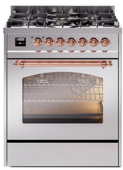 ILVE - 30" Nostalgie II Series Freestanding Dual Fuel Range - Natural Gas