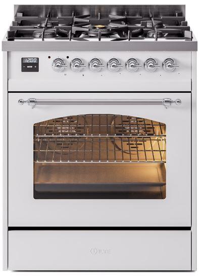 ILVE - 30" Nostalgie II Series Freestanding Dual Fuel Range - Natural Gas