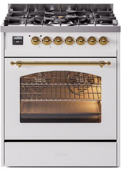 ILVE - 30" Nostalgie II Series Freestanding Dual Fuel Range - Natural Gas