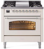 ILVE - 36" Nostalgie II Series Freestanding Dual Fuel Range - Griddle - Natural Gas