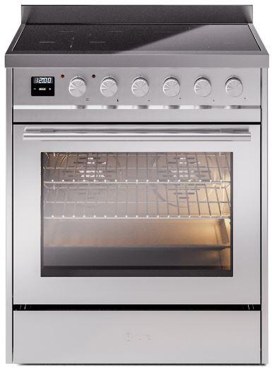 ILVE - 30" Pro Plus II Series Freestanding Electric Induction Range - Viewing Window(s)