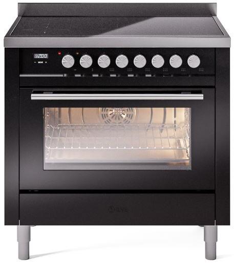 ILVE - 36" Pro Plus II Series Freestanding Electric Induction Range - Viewing Window(s)