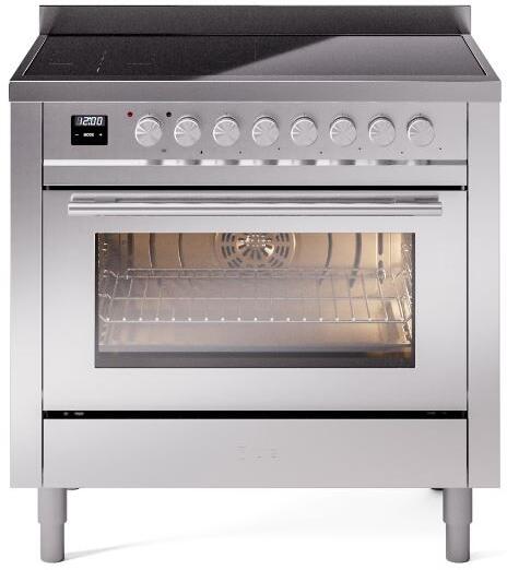 ILVE - 36" Pro Plus II Series Freestanding Electric Induction Range - Viewing Window(s)