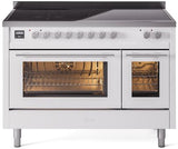 ILVE - 48" Pro Plus II Series Freestanding Electric Induction Range - Double Oven - Viewing Window(s)