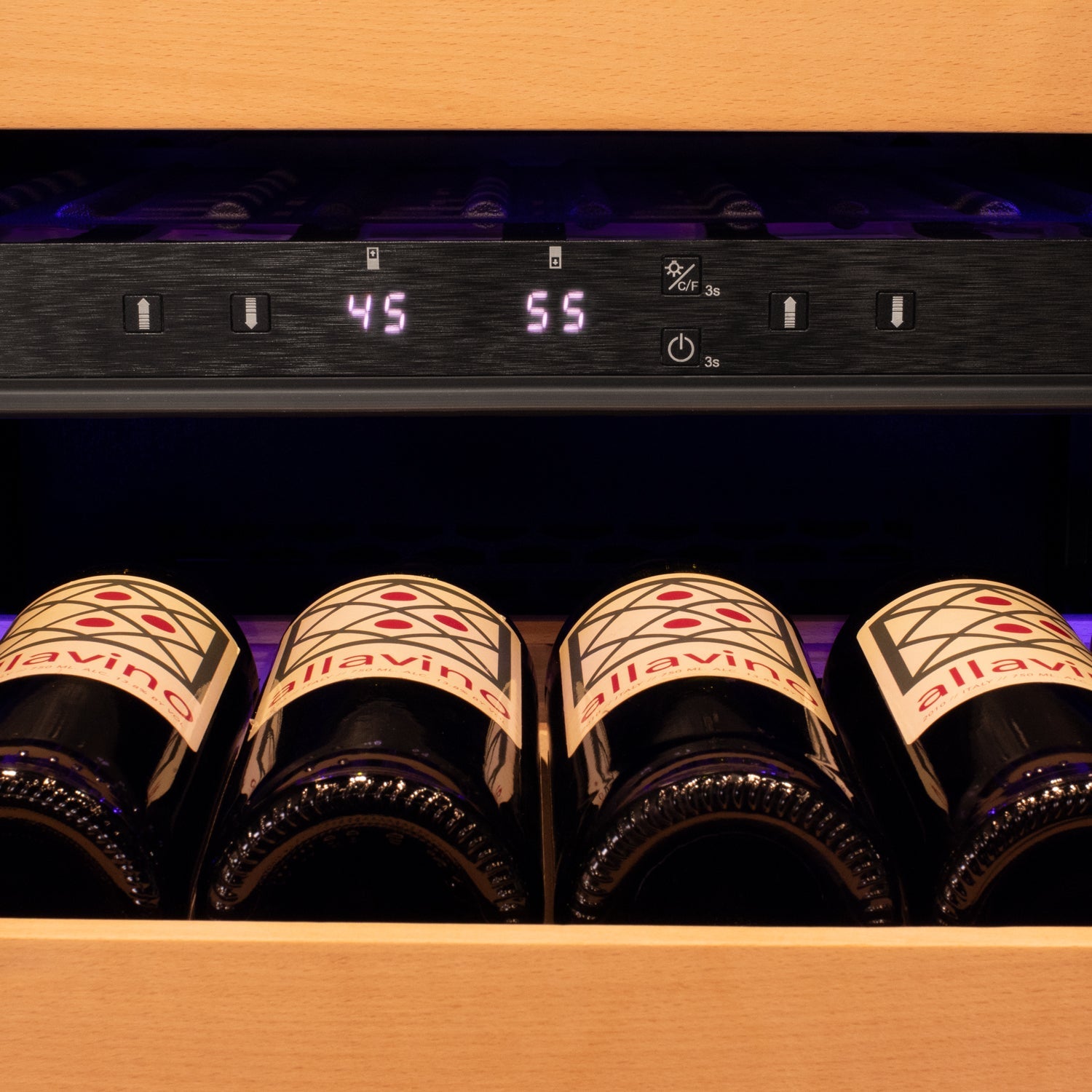 Allavino - 101 Bottle Dual Zone Panel Ready Wine Refrigerator - AO VCWR-101PRD-2R