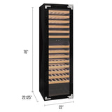 Allavino - 101 Bottle Dual Zone Panel Ready Wine Refrigerator - AO VCWR-101PRD-2R