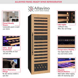 Allavino - 101 Bottle Dual Zone Panel Ready Wine Refrigerator - AO VCWR-101PRD-2R