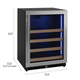 Allavino - 24" Wide Reserva Series Stainless Steel Beverage Center