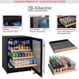 Allavino - 24" Wide Reserva Series Stainless Steel Beverage Center