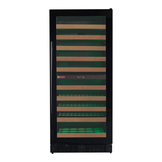 Allavino - Reserva Series 119 Bottle 55" Tall Dual Zone Black Glass Wine Refrigerator