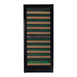 Allavino - Reserva Series 119 Bottle 55" Tall Dual Zone Black Glass Wine Refrigerator