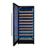Allavino - Reserva Series 119 Bottle 55" Tall Single Zone Left Hinge Stainless Steel Wine Refrigerator