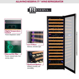 Allavino - Reserva Series 154 Bottle 71" Tall Dual Zone Stainless Steel Wine Refrigerator