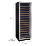 Allavino - Reserva Series 163 Bottle 71" Tall Single Zone Stainless Steel Wine Refrigerator