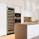 Allavino - Reserva Series 317 Bottle 71" Tall Three Zone Stainless Steel Side-by-Side Wine Refrigerator - BF 3Z-VSW15471