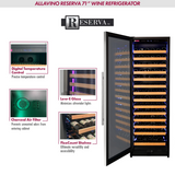 Allavino - Reserva Series 163 Bottle 71" Tall Single Zone Stainless Steel Wine Refrigerator
