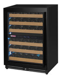 Allavino - Reserva Series - 56 Bottle Dual Zone Built-in Luxury Wine Refrigerator with Black Door