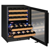 Allavino - Reserva Series - 56 Bottle Dual Zone Built-in Luxury Wine Refrigerator with Black Door