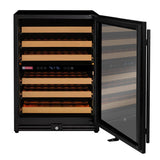 Allavino - Reserva Series - 56 Bottle Dual Zone Built-in Luxury Wine Refrigerator with Black Door