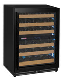 Allavino - Reserva Series - 56 Bottle Dual Zone Built-in Luxury Wine Refrigerator with Black Door