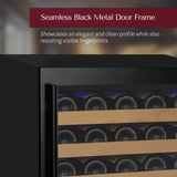 Allavino - Reserva Series - 56 Bottle Dual Zone Built-in Luxury Wine Refrigerator with Black Door