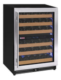 Allavino - Reserva Series - 56 Bottle Dual Zone Built-in Luxury Wine Refrigerator with Stainless Steel Door