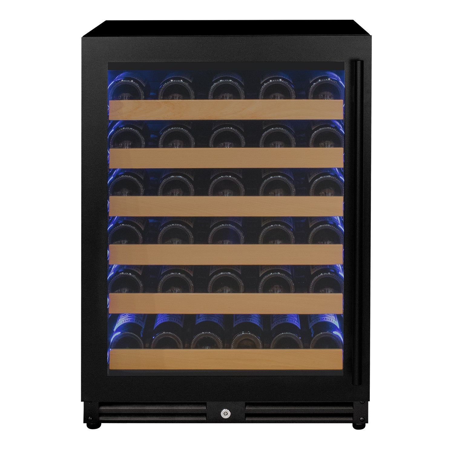 Allavino - Reserva Series - 56 Bottle Single Zone Built-in Luxury Wine Refrigerator with Black Door