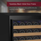 Allavino - Reserva Series - 56 Bottle Single Zone Built-in Luxury Wine Refrigerator with Black Door