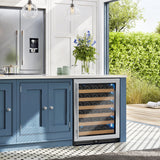 Allavino - Reserva Series - 56 Bottle Single Zone Built-in Luxury Wine Refrigerator with Stainless Steel Door