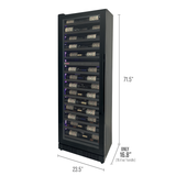 Allavino - Reserva Series 67 Bottle 71" Tall Dual Zone Black Shallow Wine Refrigerator Console