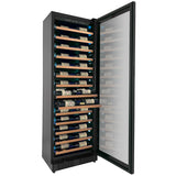 Allavino - Reserva Series 67 Bottle 71" Tall Single Zone Black Shallow Wine Refrigerator with Wood Front Shelves