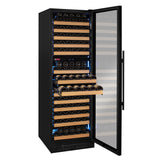 Allavino - Reserva Series 172 Bottle Dual Zone Built-in Wine Refrigerator with Black Glass Door