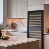 Allavino - Reserva Series 172 Bottle Dual Zone Built-in Wine Refrigerator with Black Metal Door
