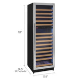 Allavino - Reserva Series 172 Bottle Dual Zone Built-in Wine Refrigerator with Stainless Steel Door