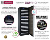 Allavino - 47" Wide FlexCount II Tru-Vino 344 Bottle Four-Zone Stainless Steel Side-by-Side Wine Refrigerator - BF 2X-VSWR172-2S20