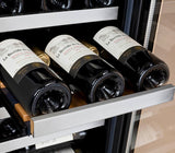 Allavino - 30" Wide FlexCount II Tru-Vino 60 Bottle Dual Zone Stainless Steel Side-by-Side Wine Refrigerator - BF 2X-VSWR30-1S20
