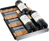 Allavino - 30" Wide FlexCount II Tru-Vino 60 Bottle Dual Zone Stainless Steel Side-by-Side Wine Refrigerator - BF 2X-VSWR30-1S20