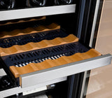 Allavino - 30" Wide FlexCount II Tru-Vino 60 Bottle Four Zone Stainless Steel Side-by-Side Wine Refrigerator - BF 2X-VSWR30-2S20