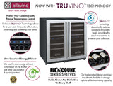 Allavino - 30" Wide FlexCount II Tru-Vino 60 Bottle Four Zone Stainless Steel Side-by-Side Wine Refrigerator - BF 2X-VSWR30-2S20