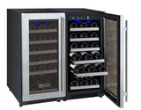 Allavino - 30" Wide FlexCount II Tru-Vino 60 Bottle Dual Zone Stainless Steel Side-by-Side Wine Refrigerator - BF 2X-VSWR30-1S20