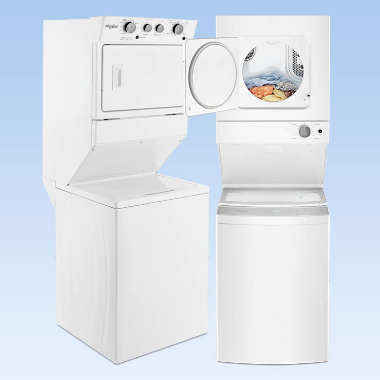 Save space in your home by eliminating the need for a large laundry area. Laundry center appliances can be compact, or structured in a way that takes up less space and are still fully functional. 