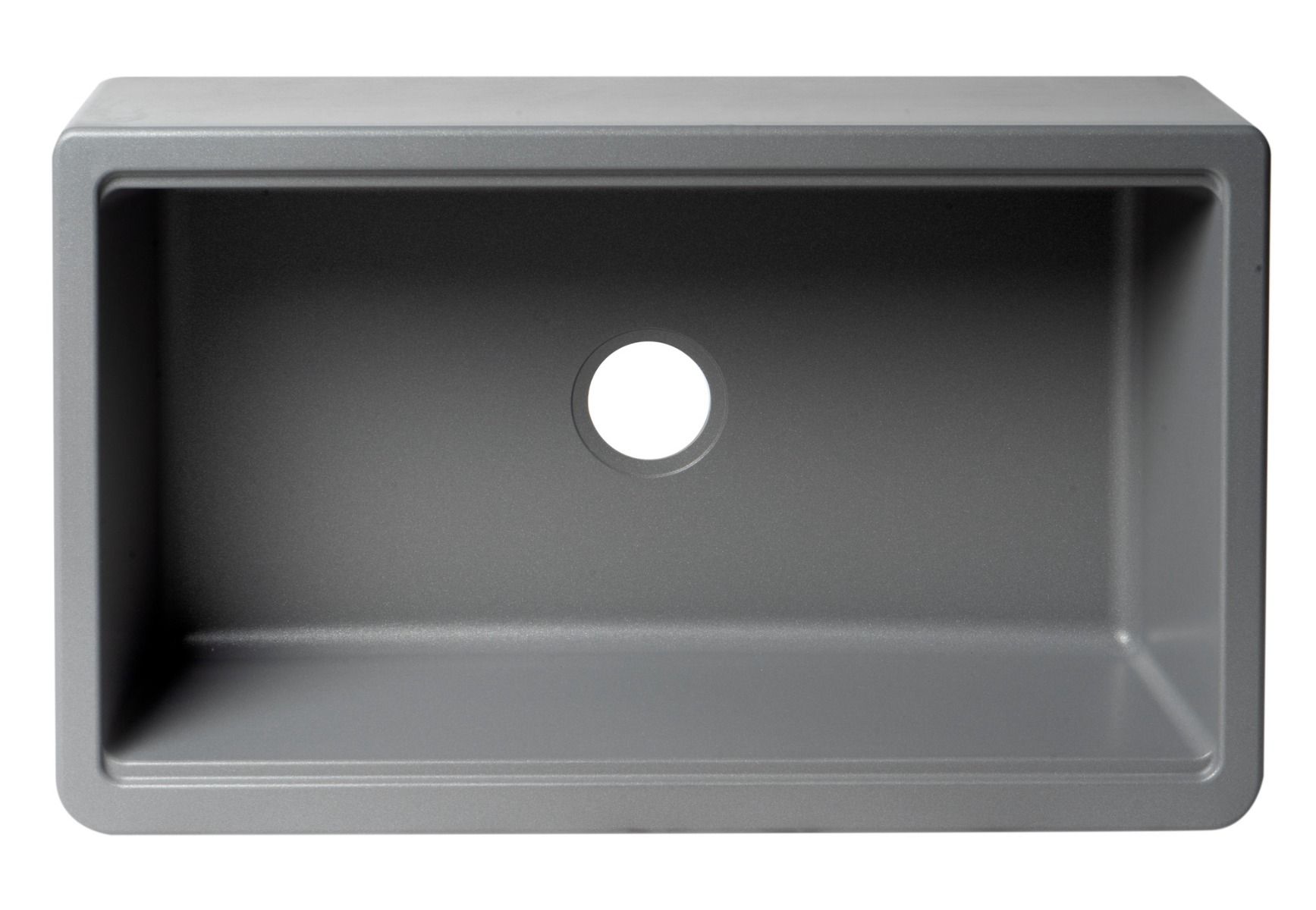 ALFI brand - Titanium 33" Granite Composite Single Bowl Drop In Farm Sink with Accessories - AB33FARM-T