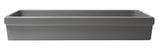 ALFI brand - 48" Grey Matte Above Mount Fireclay Bathroom Trough Sink - AB48TRGM