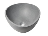 ALFI brand - 21" Solid Concrete Tear Drop Above Mount Vessel Sink - ABCO21O