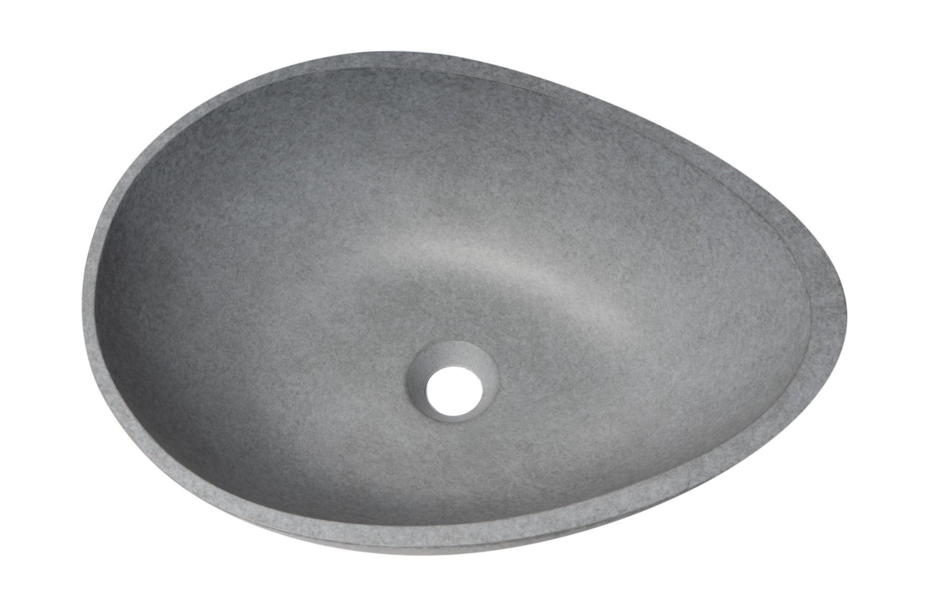 ALFI brand - 21" Solid Concrete Tear Drop Above Mount Vessel Sink - ABCO21O