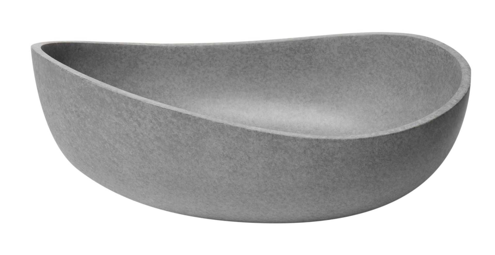 ALFI brand - 23" Solid Concrete Wavy Oval Above Mount Vessel Sink - ABCO23O