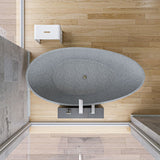 ALFI brand - 72" Solid Concrete Tear Drop Freestanding Bathtub - ABCO72TUB