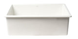 ALFI brand - White 30" x 18" Fireclay Undermount / Drop In Fireclay Kitchen Sink - ABF3018UD-W