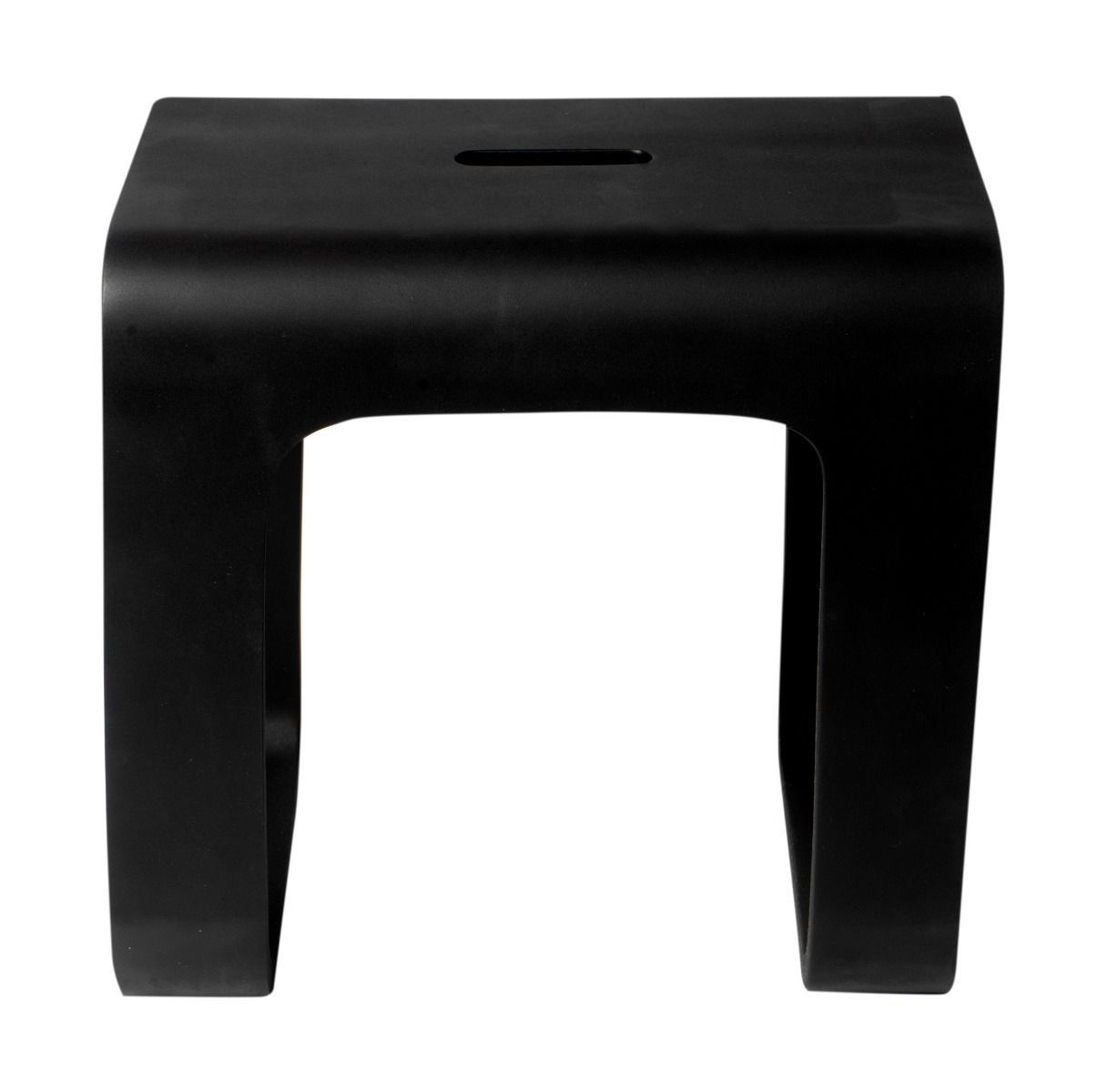 ALFI brand - Black Matte Solid Surface Resin Bathroom / Shower Stool - ABST99BM